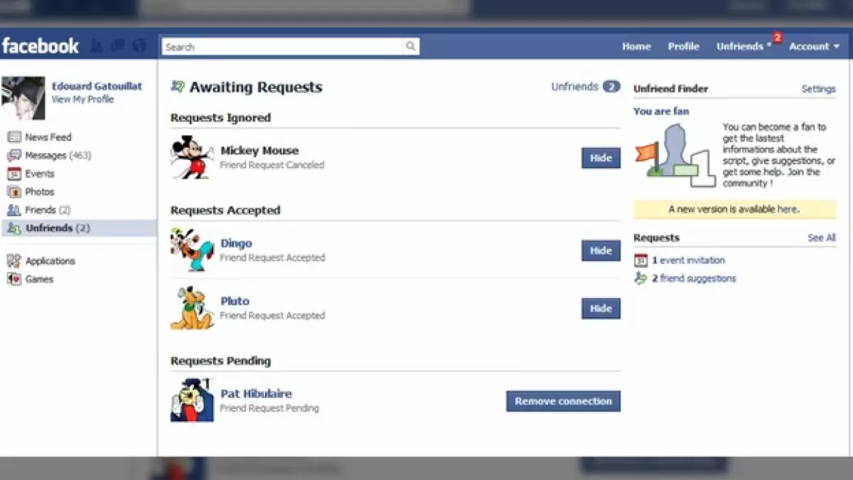 unfriend
