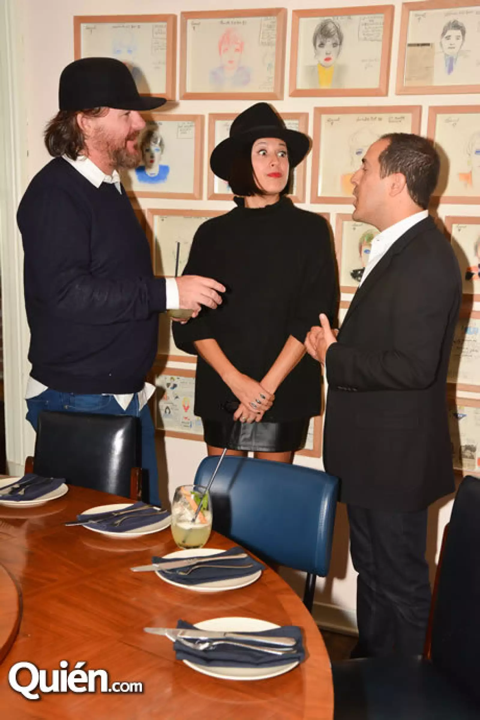Oliver Wilson,Gladis Tamez y Sami Hayek
