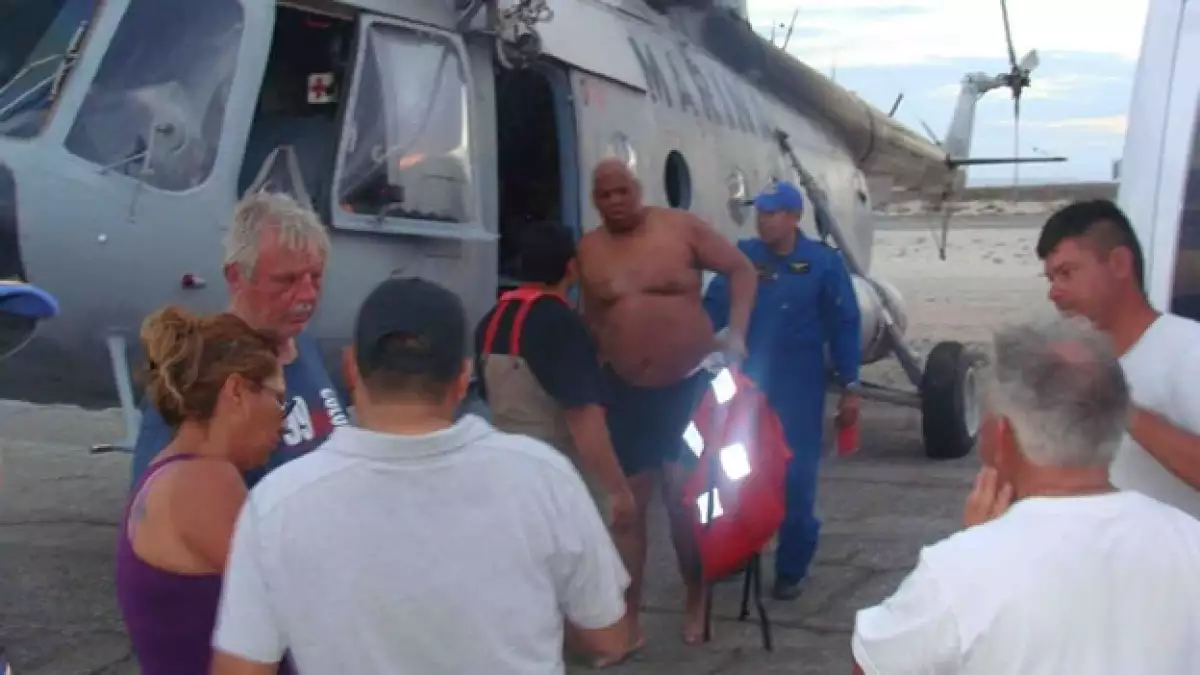 Turistas rescatados