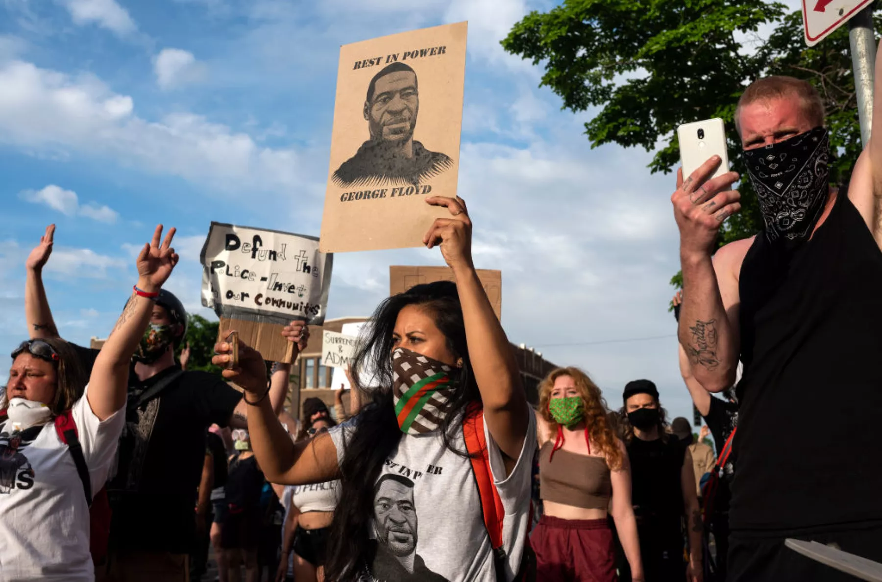 Protestas por el caso de la muerte de George Floyd.