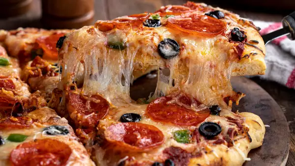 (Fotografía temática de pizza)