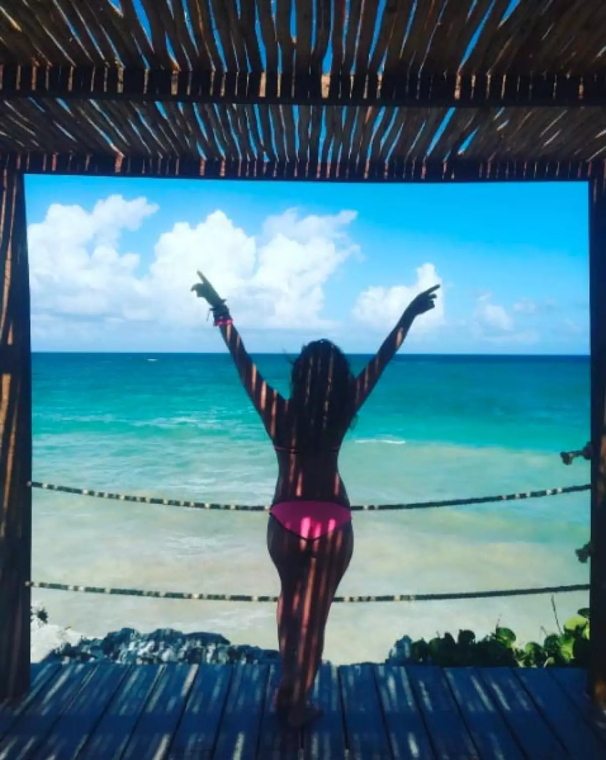 Sus fans no dudaron en halagar su escultural figura.