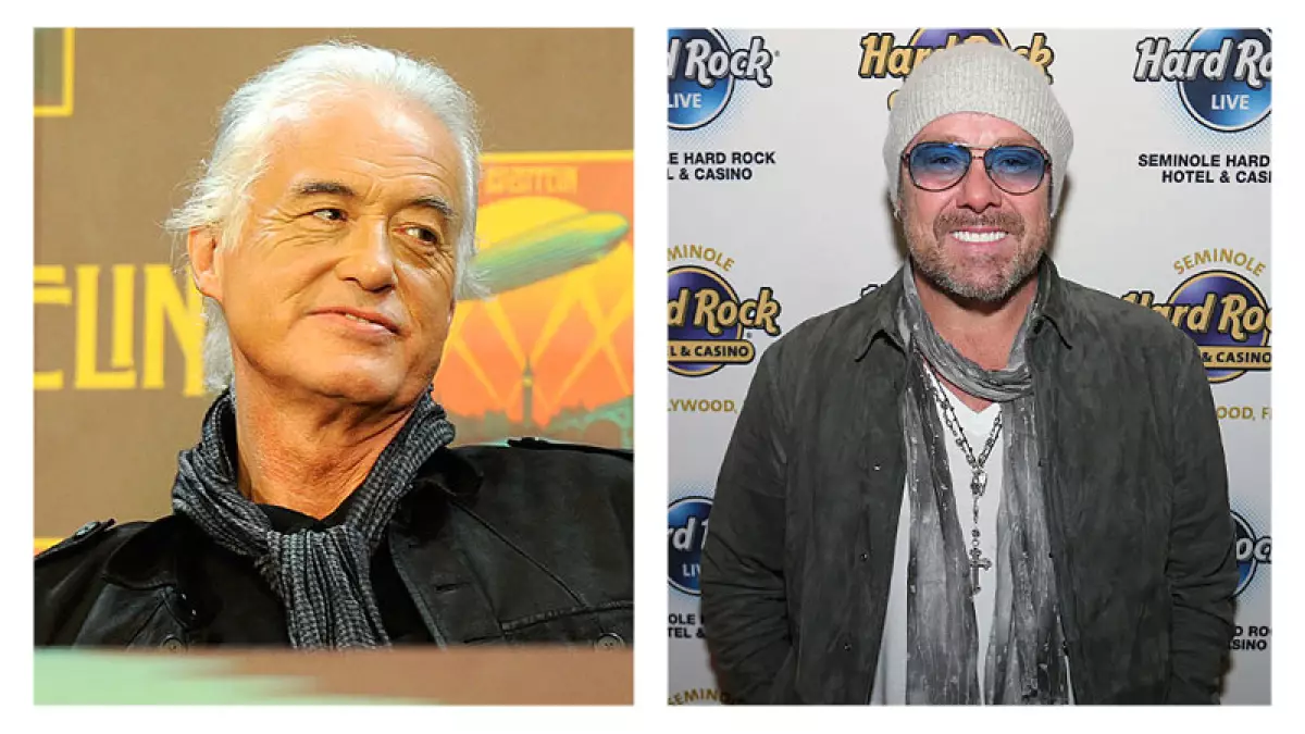 Jimmy Page y Jason Bonham
