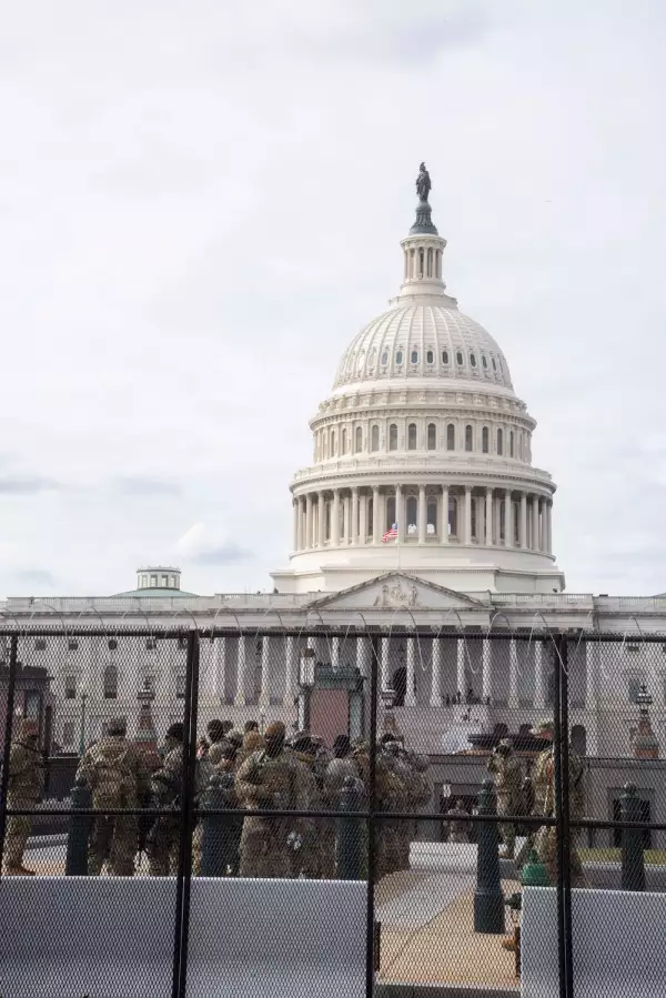 US Capitol prepares for the inauguration of Joe Biden, Washington, DC, USA - 18 Jan 2021