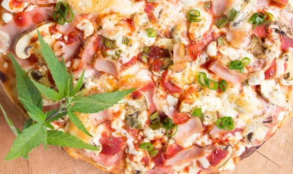 Pizza de marihuana