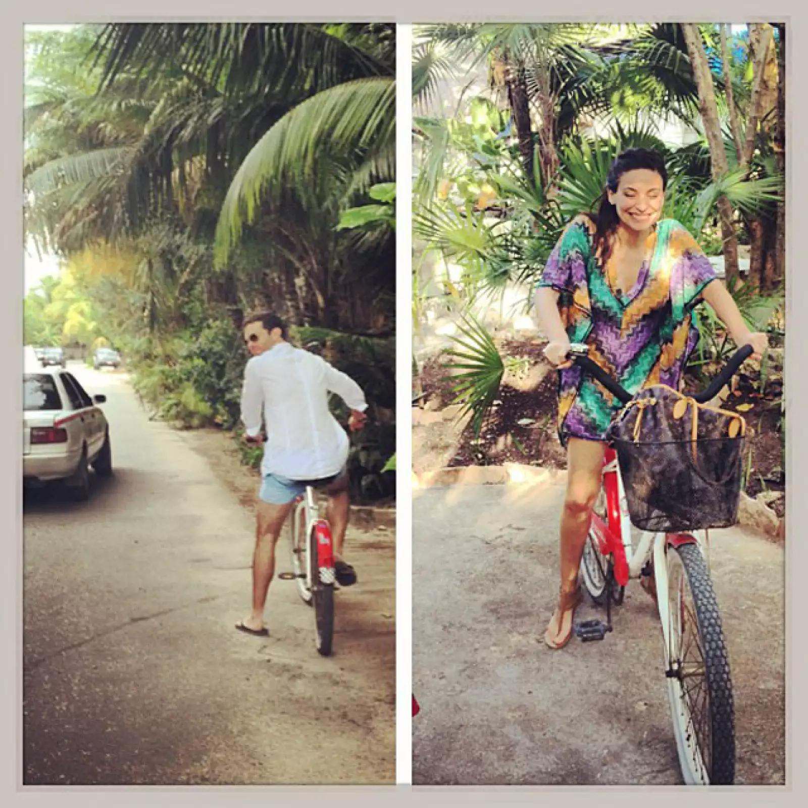 Durante el viaje que hicieron juntos a la Riviera Maya se divirtieron como niños.