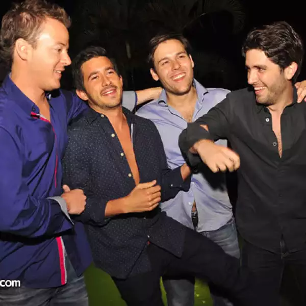 Juan Pablo Mora, Bernardo Covarrubias, Ignacio Robles y Gonzalo Leaño