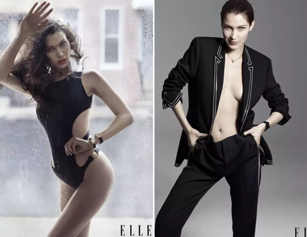 Bella logró una portada en ELLE USA antes que su hermana, Gigi.