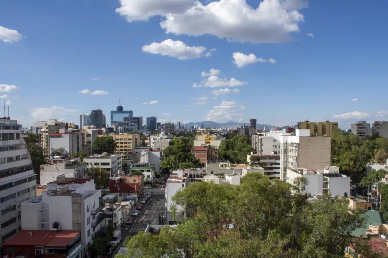 Mexico City panoramic view