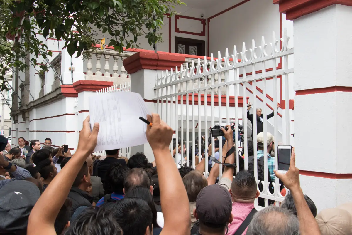 Simpatizantes de AMLO
