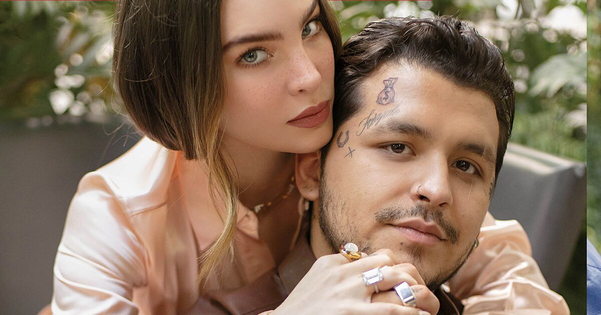 Belinda and Christian Nodal, together on the cover before their wedding