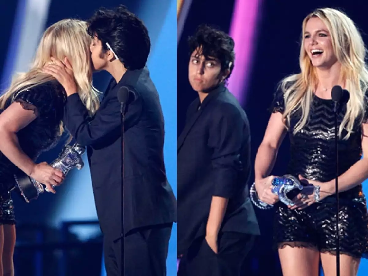 Aunque lo intentó, Lady Gaga no pudo obtener lo que quería, un beso en la boca con Britney Spears.