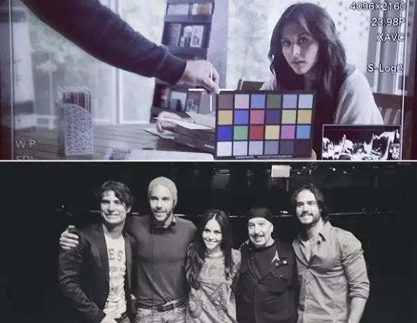 Alex Sirvent junto al equipo que hizo posible su próximo video.