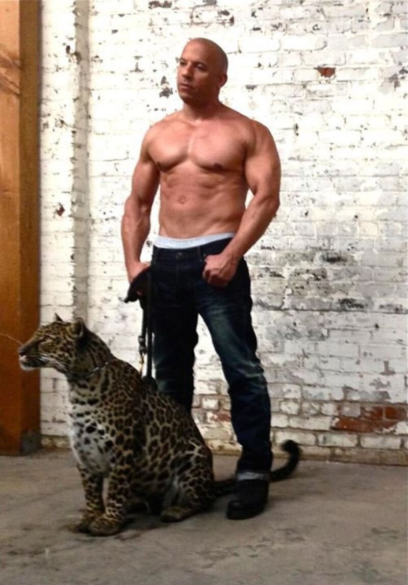 Vin Diesel sabe muy bien que tiene un "cuerpo de acero" por ello no le da pena mostrarlo.