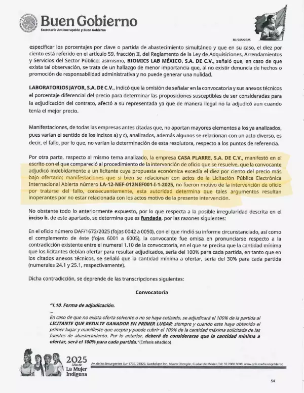 Rules and prices without attachment to the law, Birmex failures for medicine purchase Rules and prices without attachment to the law, Birmex failures for medicine purchase