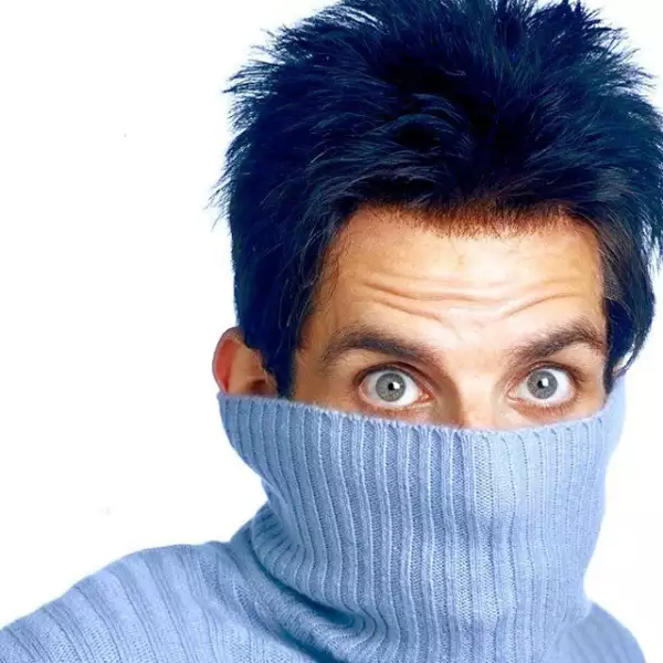 Ben Stiller también tuvo que maquillarse con base y delineador cuando dio vida al supermodelo `Zoolander´.