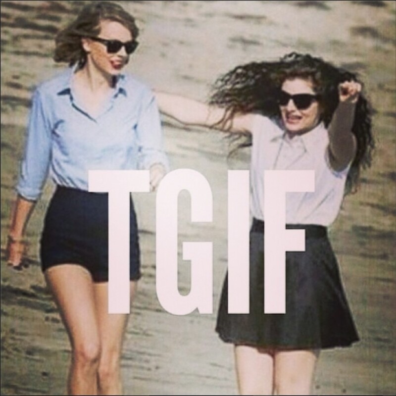 Taylor con su entrañable amiga Lorde.