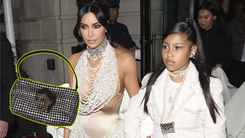 North West recibió de Navidad un bolso con el meme de Kim Kardashian llorando.