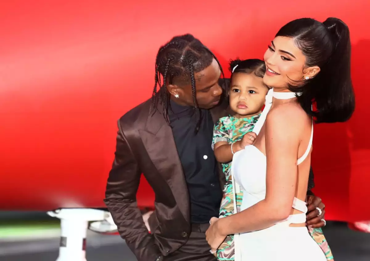 Travis Scott, Stormi Webster y Kylie Jenner