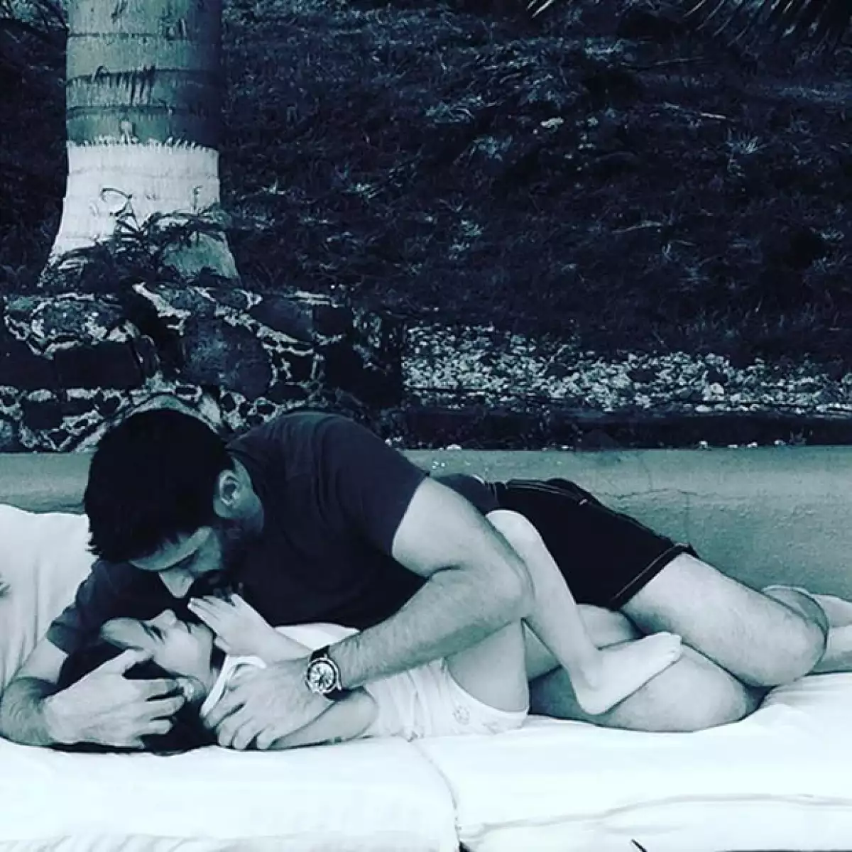 Chema Yazpik y su hija Leonor