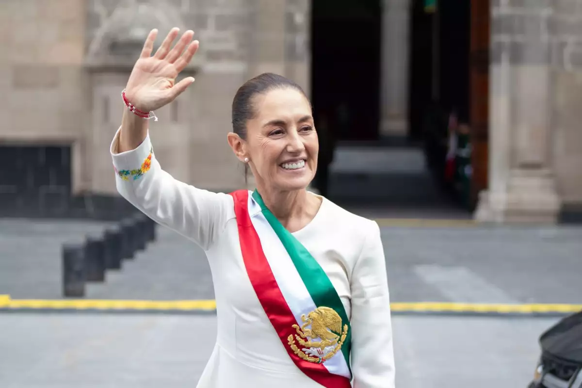 Llegada Presidenta Claudia Sheinbaum Palacio Nacional
