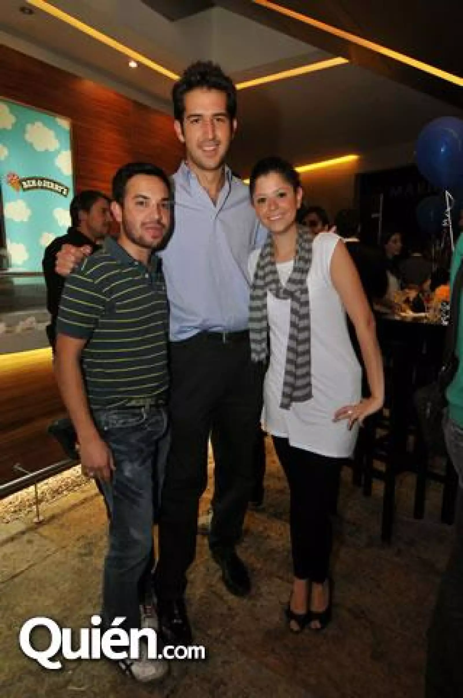 Christopher Juárez,Rodrigo Casillas y Fernanda Cobos
