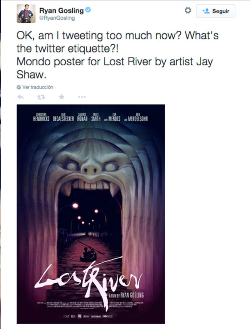 Entre no saber cómo usar Twitter y promocionar su film, Ryan se ganó nuevamente los corazones de sus seguidores.