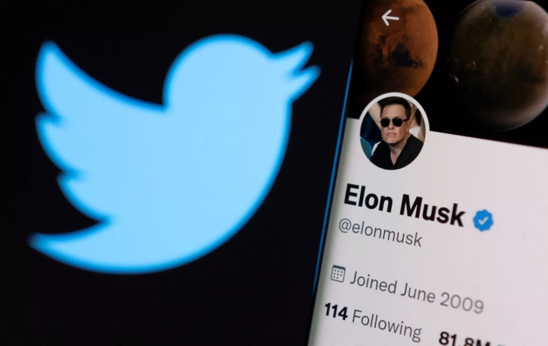 (Fotografía temática de Twitter y Elon Musk)