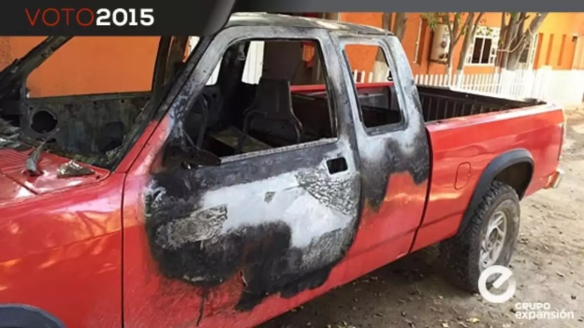 Camioneta quemada