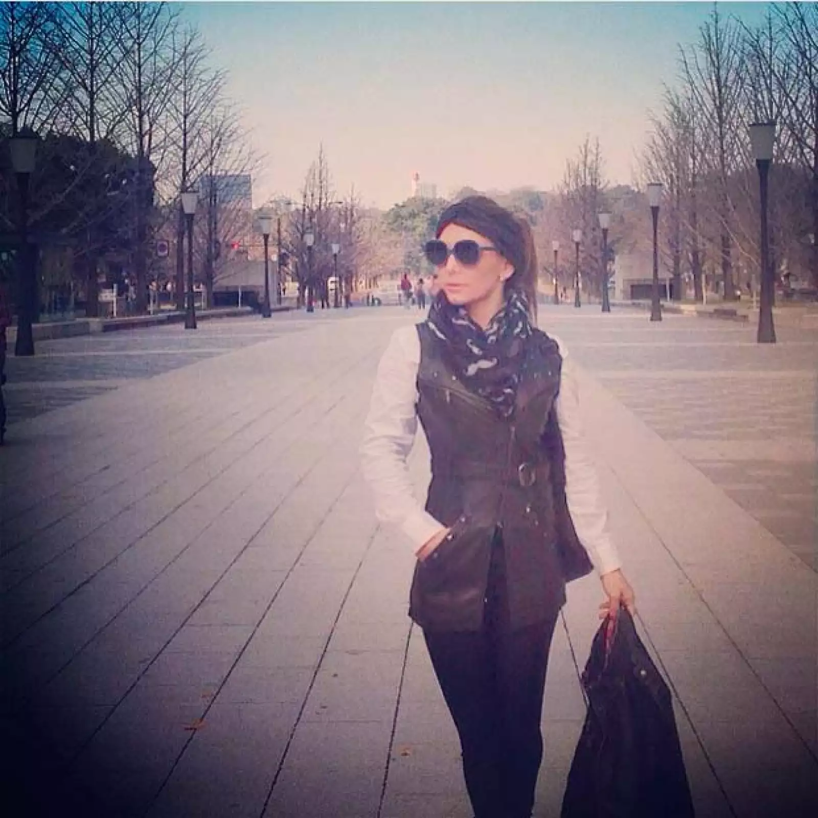 Érika también paseó su estilo por Tokio.
