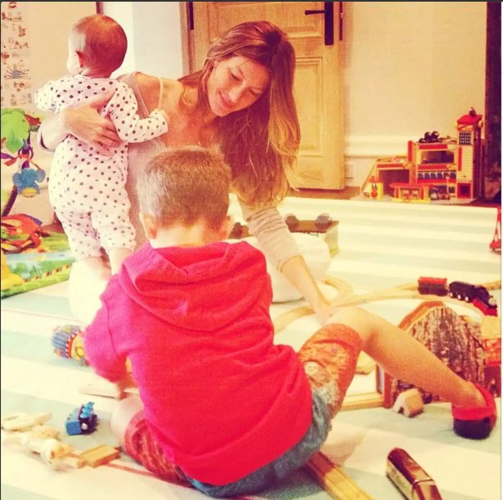 Gisele explicó que estas son sus mejores tardes: cuando las pasa con sus hijos.