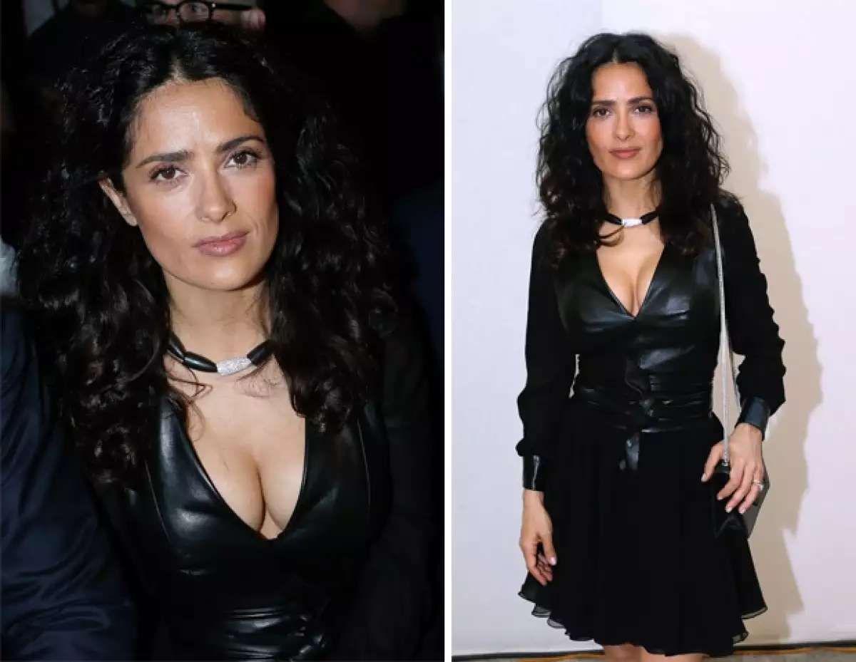 La actriz de 46 años decidió ir con un look monocromático.