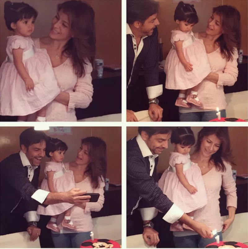 Eugenio Derbez y Alessandra Rosaldo compartieron encantadoras imágenes de la celebración por el primer año de vida de su hija.