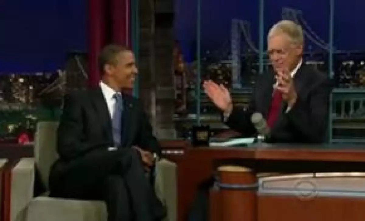 Letterman abordó varios temas con el presidente estadounidense — incluidos muchos serios — en una grabación que duró 40 minutos y que se retransmitía por la noche en la cadena CBS.