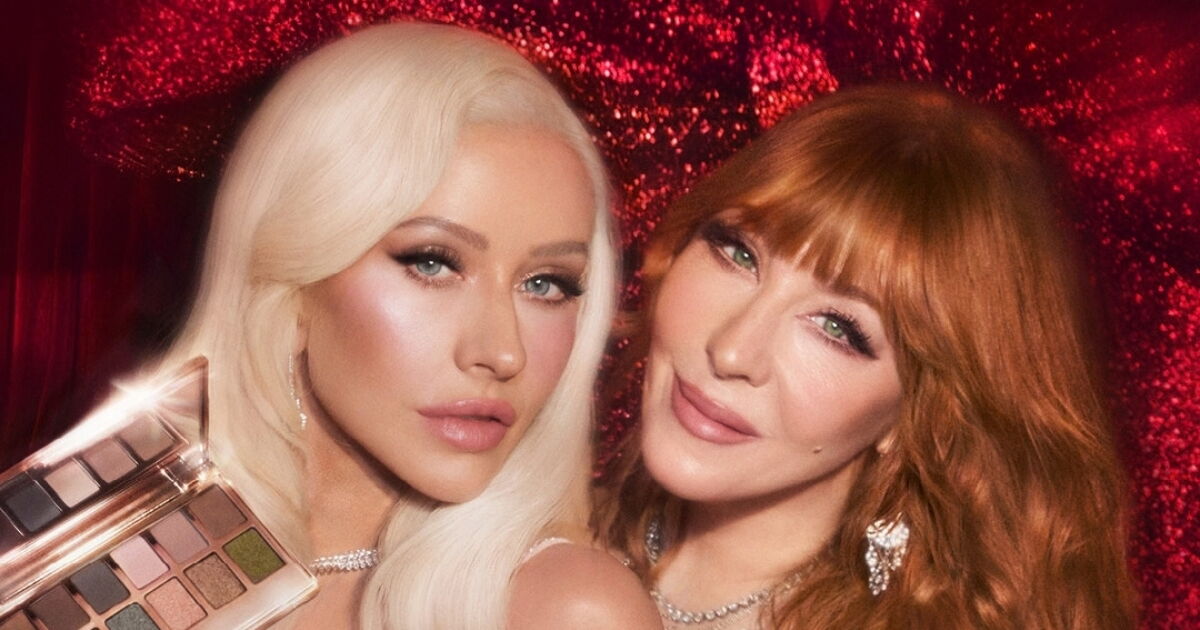 Christina Aguilera es la estrella de la colección Hollywood Holiday Wonderland de Charlotte Tilbury