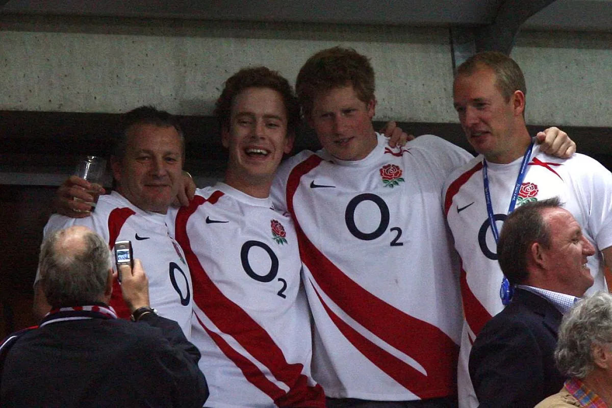 El príncipe Harry y sus amigos 