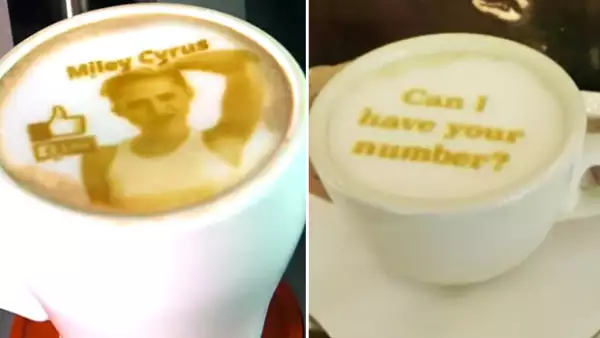 La Ripple Maker está causando sensación en Nueva York al crear todo tipo de divertidas imágenes en tu latte o expresso.