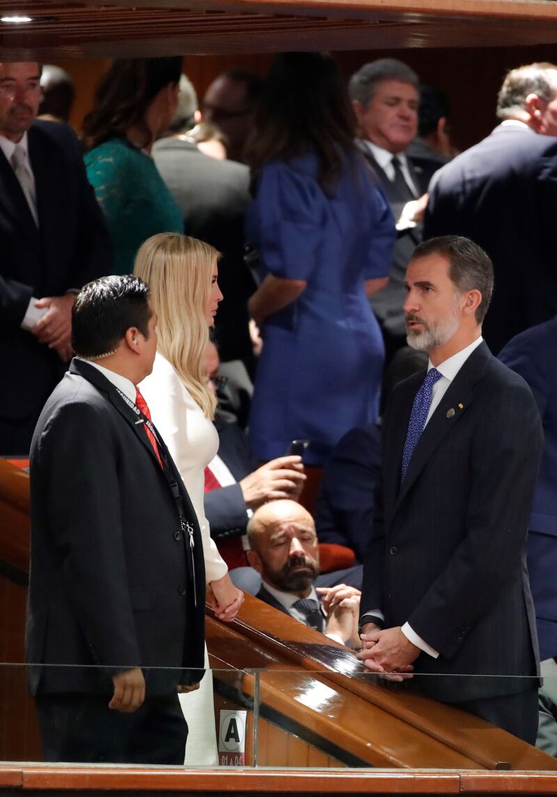 Ivanka con rey Felipe de España