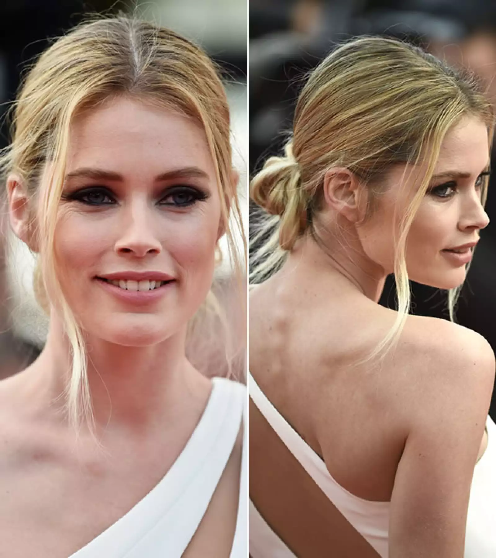 Una de las más sexys sin duda fue Doutzen Kroes. Con unos smokey eyes súper cargados y un messy low bun, lució espectacular en la alfombra roja.