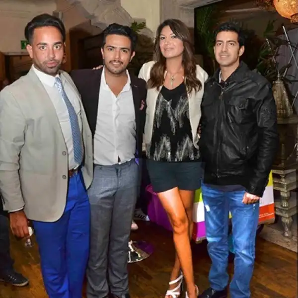 Jesús Dávila,Didier Morales,Alejandra Riquelme y Andrey Kuri