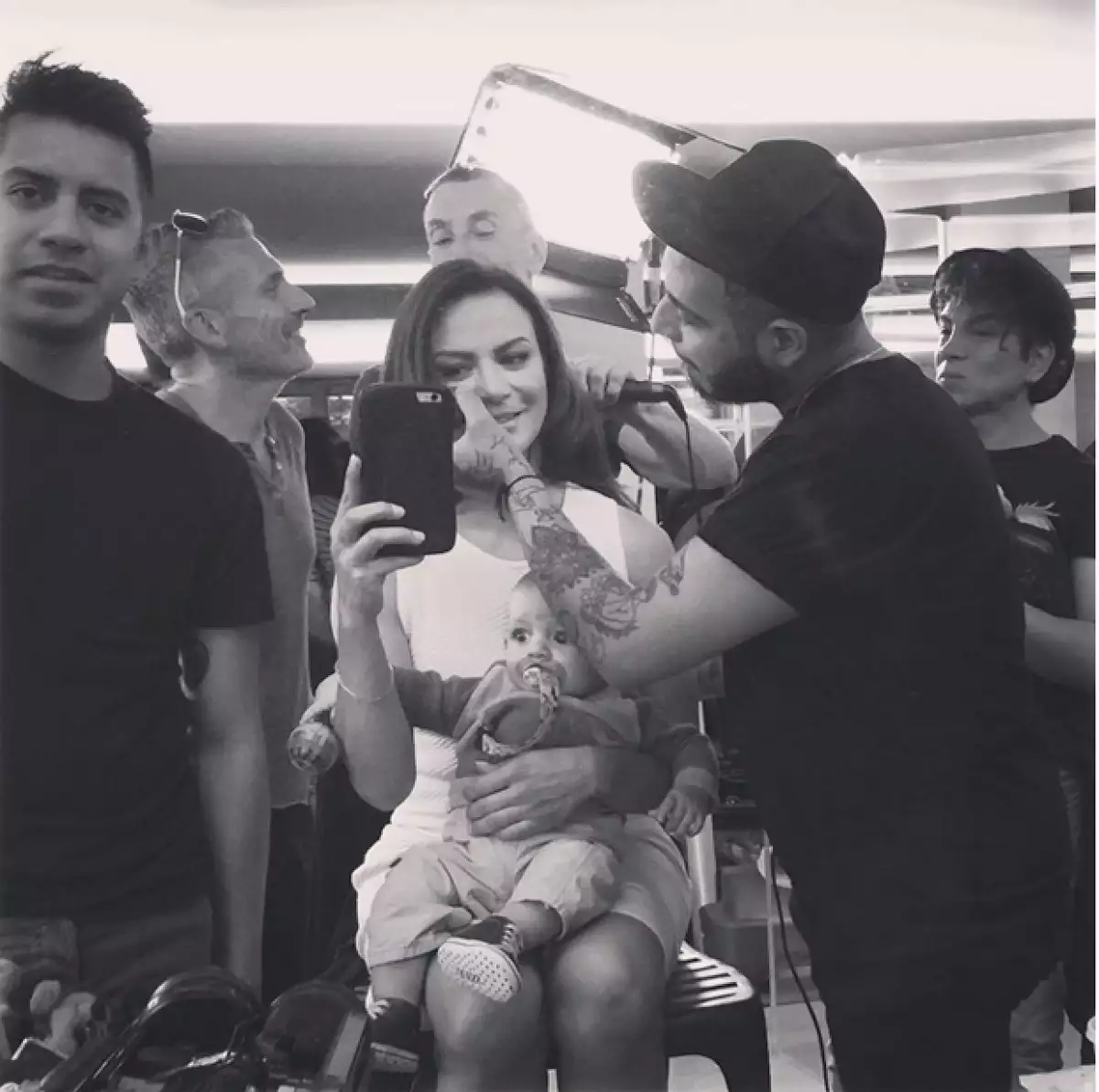 Silvia siempre ha tratado de incluir a su hijo en su vida profesional.