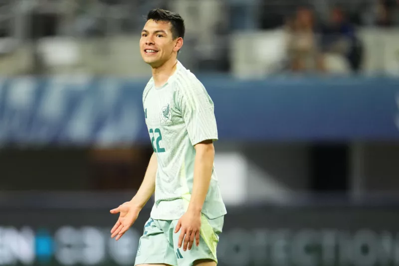 foto de archivo de Hirving Chucky Lozano en un partido México-Panamá en marzo de 2024
