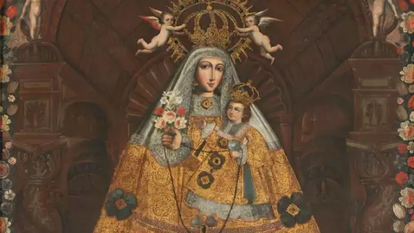 Autor: Escuela Cuzqueña. Material: Óleo sobre tela. Tamaño: 213 x 151.3 cm. Origen: Col. Museo de Arte de Lima, Lima, Perú.