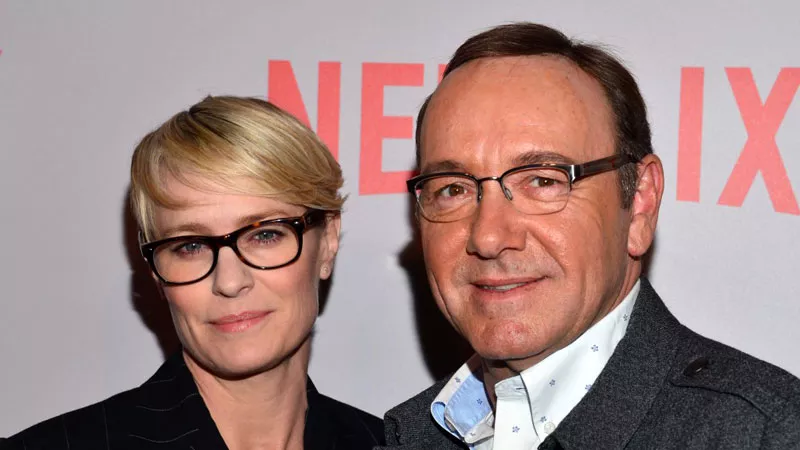 Robin Wright y Kevin Spacey 