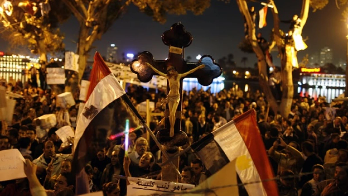 Cristianos coptos en El Cairo