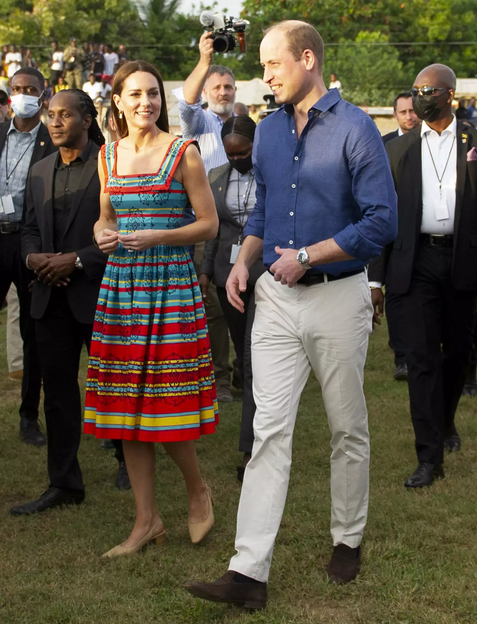 Prince William and wife Catherine, Duchess of Cambridge visit