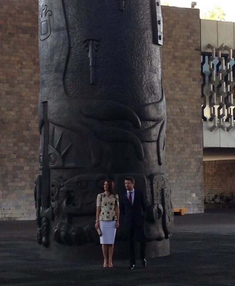 Aquí en el Museo de Antropología.