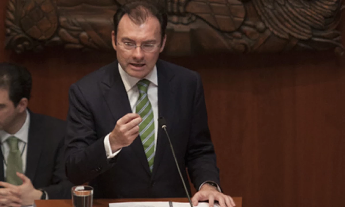 Videgaray compareció en el Pleno de la Cámara de Senadores, con motivo de la Glosa del Primer Informe. (Foto: Cuartoscuro)