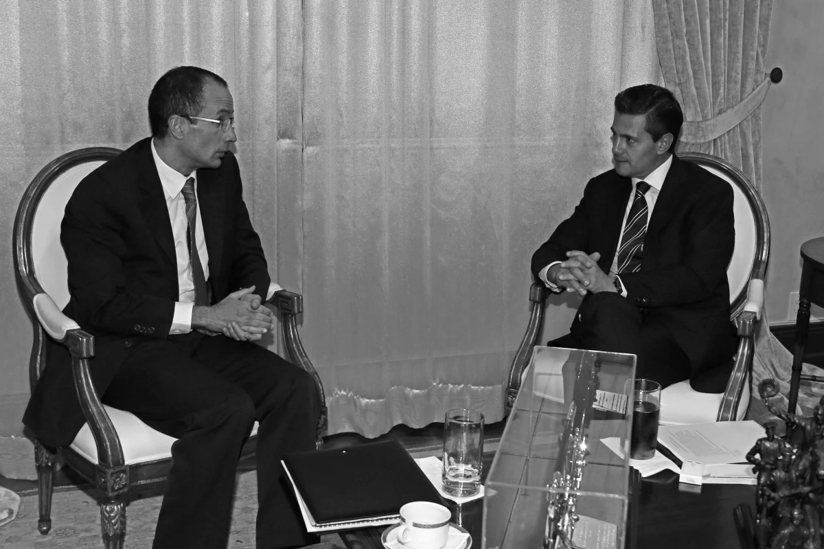 Marcelo Odebrecht (izq) y Enrique Peña Nieto (der)