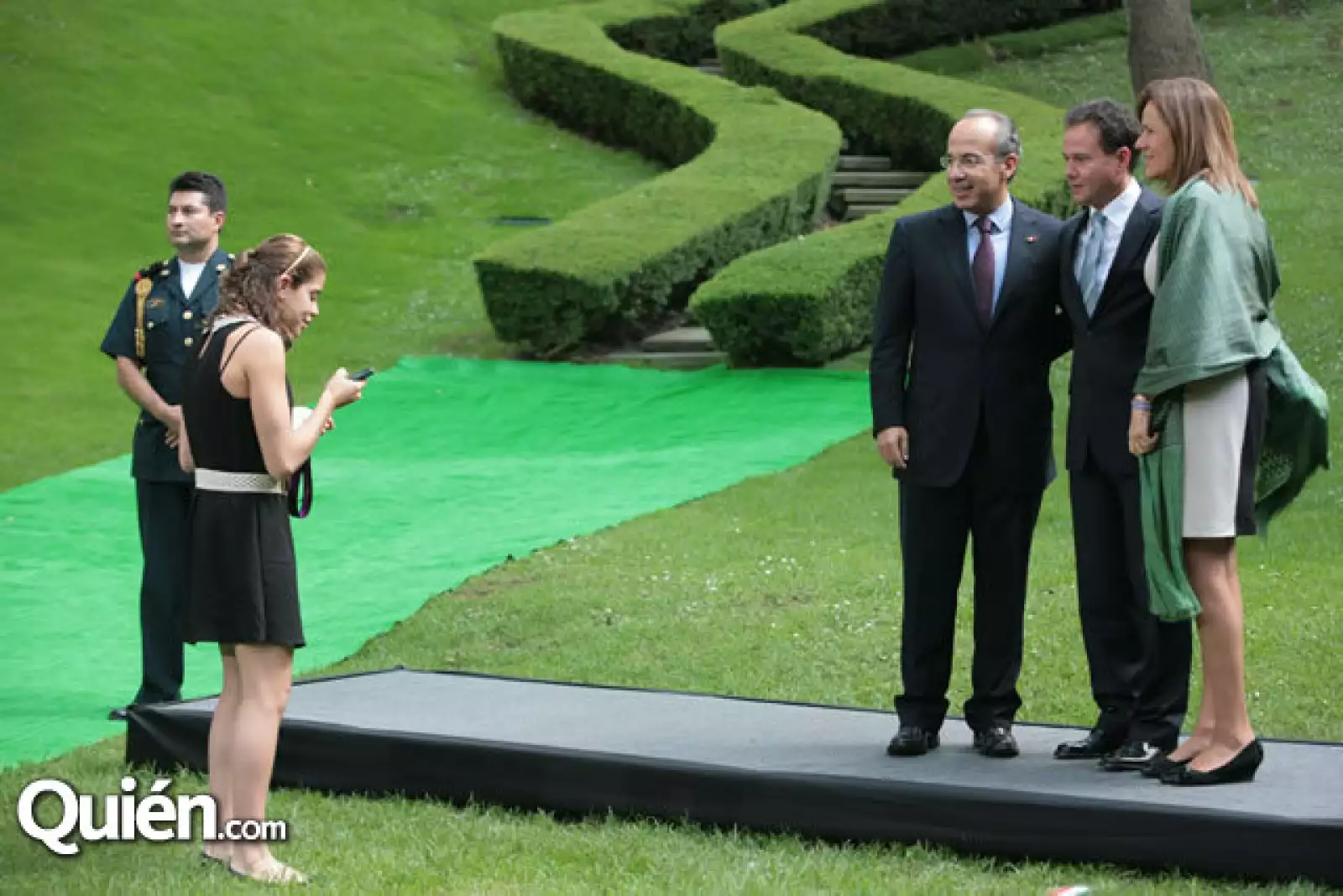 Alejandra Orozco, Felipe Calderón, Bernardo de la Garza y Margarita Zavala